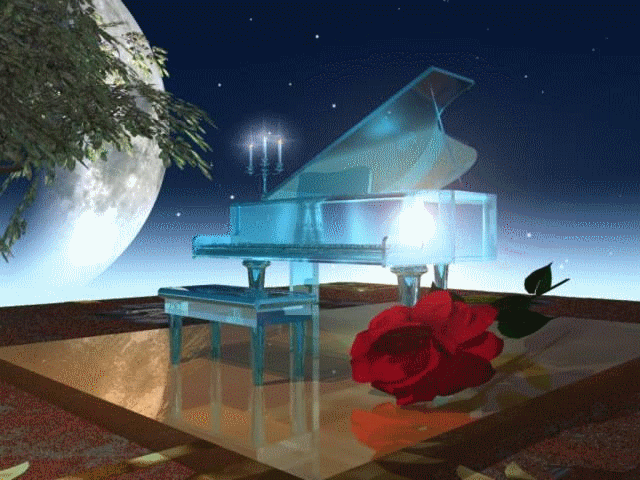le piano lumineux !