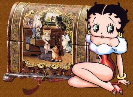 betty et son coffre à trésor ....!!!!