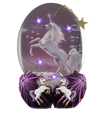 superbe globe licorne.....!!!!